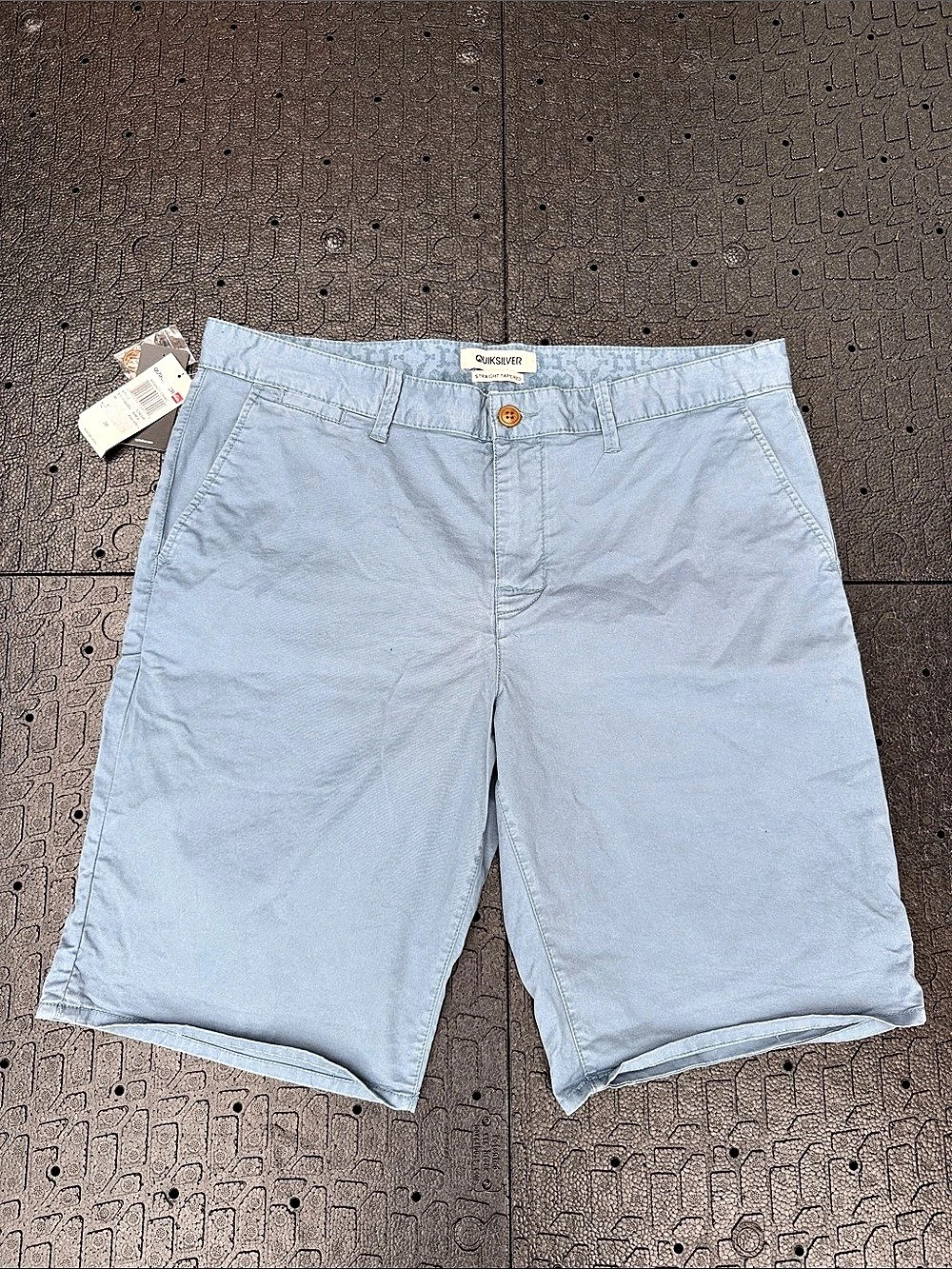 Quiksilver Straight Tapered Shorts Men's Blue Waist 38